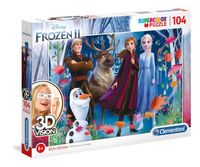 ND17_PU-9200 Clementoni Puzzle 104el 3D VISION Frozen 2 20611