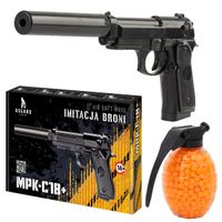 Pistolet na kulki plastikowe 6mm ASG imitacja broni MPK-C18+ 800 kulek
