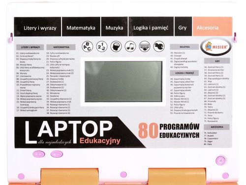 LAPTOP EDUKACYJNY 80 PROGRAMÓW USB KOMPUTER DLA DZIECKA DO NAUKI W DOMU na Arena.pl