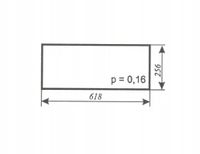 szyba tylna dolna ciągnika URSUS C-330 Kabina Zamość rok prod. 1998