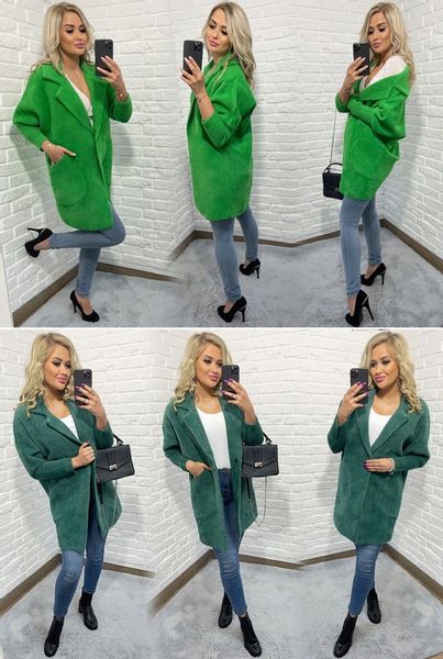 Sweter ALPAKI kurtka WEŁNA MODNE KOLORY oversize zdjęcie 14