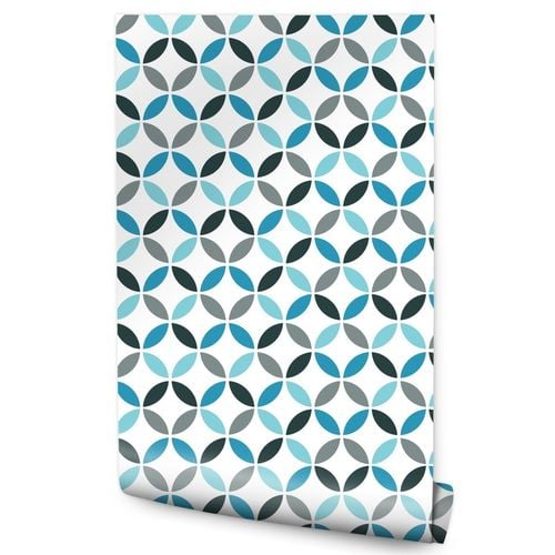 Tapeta Do Przedpokoju Styl Retro Wzór Geometryczny na Arena.pl