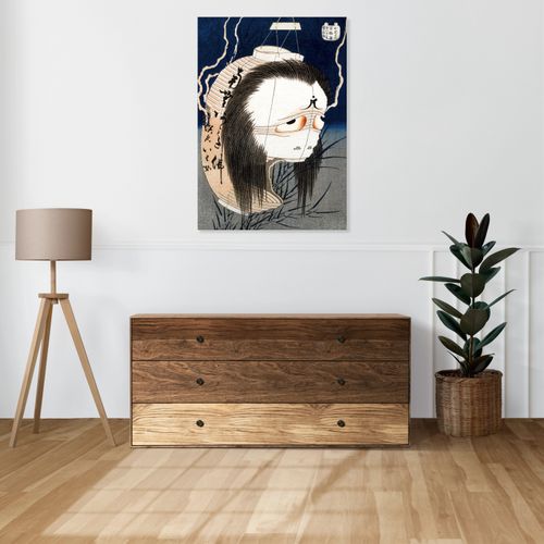 Obraz 60x90cm The Lantern Ghost, Iwa, Hokusai Japoński Vintage do Salonu na Arena.pl
