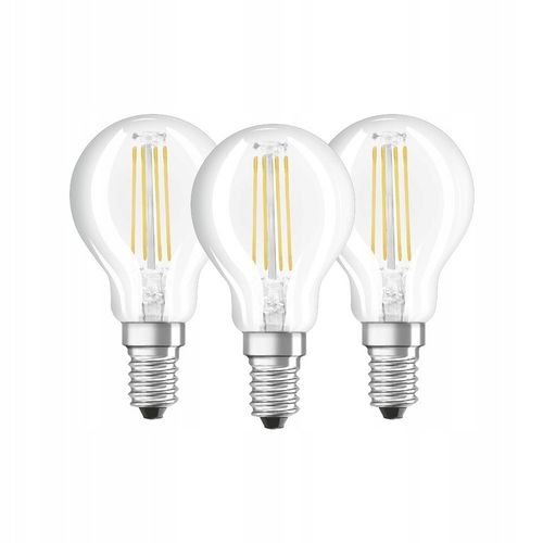 3x Żarówka LED E14 P45 4W = 40W 470lm 4000K Neutralna 320° Filament na Arena.pl