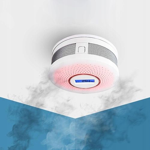 CZUJNIK CZADU DETEKTOR TLENKU WĘGLA CO BEZPRZEWODOWY EKRAN LCD 2w1 PRO+ na Arena.pl