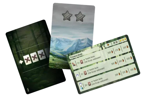 Dodatek do pięknie zilustrowanej strategicznej gry Leśne rozdanie Wyprawy na Arena.pl