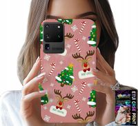 ETUI DO SAMSUNG GALAXY S20 Ultra - ŚWIĄTECZNE RENIFERY CHOINKI LASKA WZORY
