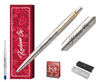 Długopis Parker Jotter Stal Matowa GT z grawerem - prezent na Walentynki