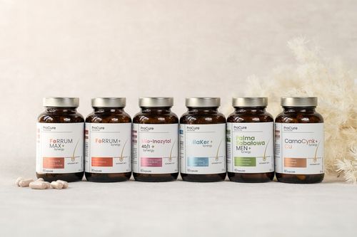 ProCure tricholine feRRUM max + synergy Suplement diety 90 kapsułek na Arena.pl