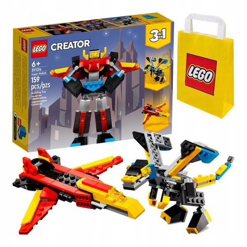 LEGO 3 w 1 - Super Robot, Samolot lub Smok (31124) na Arena.pl