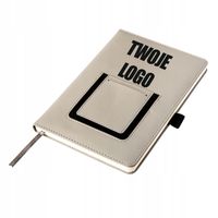 Notatnik notes z kieszonką na telefon A5 nadruk logo gadżet firmowy 25sztuk