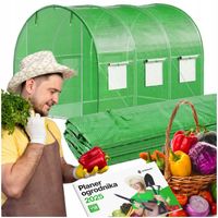 TUNEL FOLIOWY OGRODOWY SZKLARNIA FOLIA ZAMIENNA POSZYCIE 3x2x2m 6m² UV-4