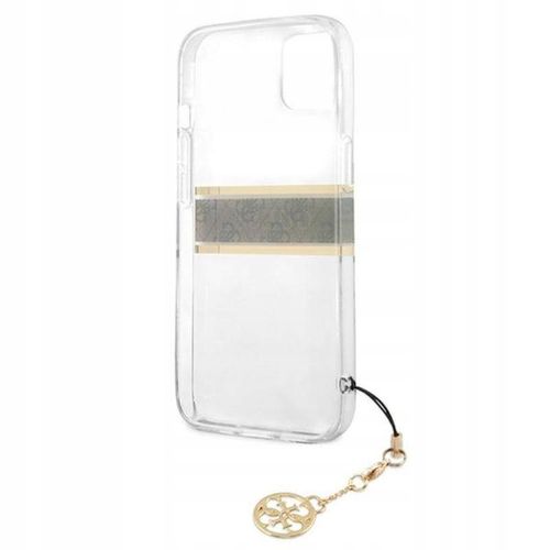 Etui do iPhone 13 Mini Guess 4G Stripe Brown Case na Arena.pl