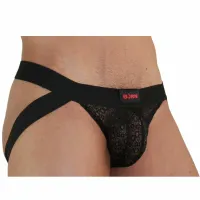 burn jock lingerie model 005 czarna l - nowoczesne suspensorium