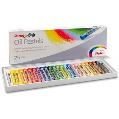 PASTELE OLEJNE PENTEL 25SZT zdjęcie 1