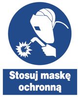 ZNO-23 - ZNAK nakazu BHP - Stosuj maskę ochronną