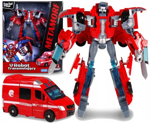 TRANSFORMER Robot AMBULANS Auto 2w1 Samochód ARTYK na Arena.pl