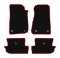Dywaniki welurowe CARLUX-RED do Jeep Wrangler IV 2017- czarne AV
