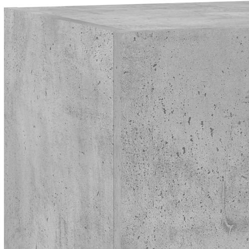 Ścienna szafka TV z LED, szarość betonu, 80x35x31 cm na Arena.pl