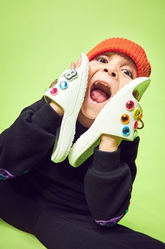 Dziecięce Klapki Crocs Classic Glitter Kids 28-29 na Arena.pl