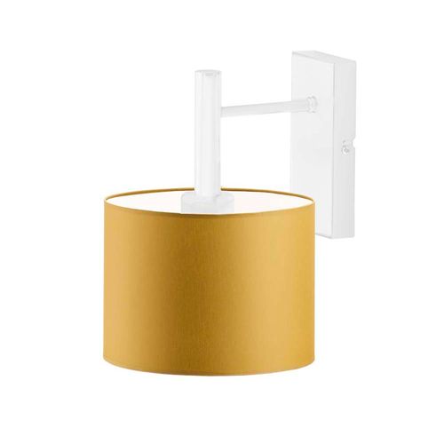 Biały kinkiet ścienny z abażurem AKRA na Arena.pl