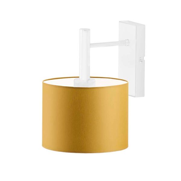 Biały kinkiet ścienny z abażurem AKRA zdjęcie 13