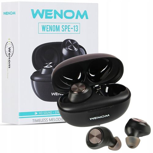 SŁUCHAWKI BEZPRZEWODOWE WENOM SPE-13 BT 5.3 WODOODPORNE 2 mikrofony że oo na Arena.pl