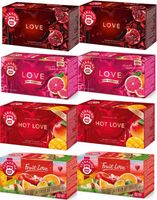 (4x2) Teekanne Zestaw Herbat LOVE