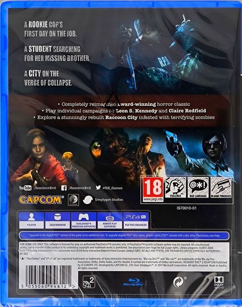 RESIDENT EVIL 2 / PS4 PS5 / NOWA / PO POLSKU zdjęcie 2