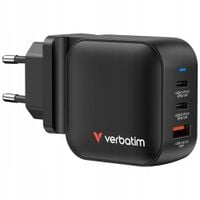Ładowarka sieciowa Verbatim Mini GaN 70W 2xUSB-C PD 1xUSB-A QC 3.0