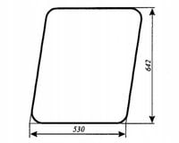 szyba drzwi górna - drzwi góra do ciągnika LTZ 55