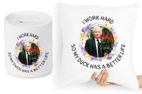 Jarosław Kaczyński Zestaw Poduszka + Skarbonka Z Nadrukiem Ze Zdjęciem