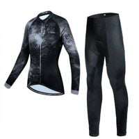 Damski Strój Na Rower Bluza Getry Legginsy Spodnie Ocieplany Wiosenny 6XL