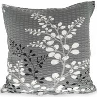 Poszewka z kory 50x60 wzór gałązki na grafitowym tle