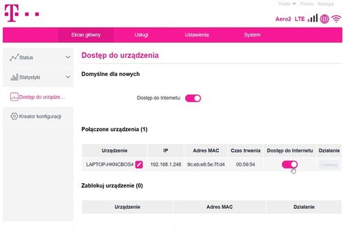 Alcatel HH40V Domowy Router SIM WiFi 4G LTE T-mobile Orange Play Plus NJU na Arena.pl