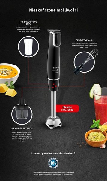 BLENDER TEFAL HB9438 INFINITY FORCE (3W1) zdjęcie 5