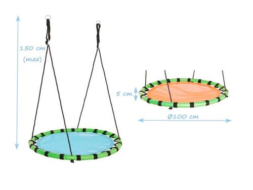 bocianie gniazdo Vario 100 cm - niebieski na Arena.pl