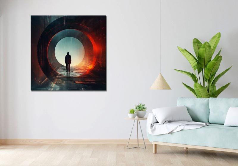 Obraz 100x100cm Portal do Świata zdjęcie 2