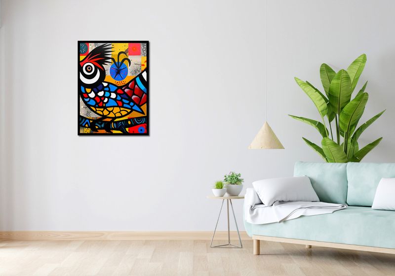 Plakat 60x80cm Ptak Na Wznak zdjęcie 4