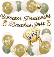 BALONY BOHO dekoracje WIECZÓR PANIEŃSKI baner IMIĘ