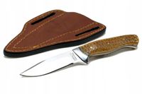 Nóż Myśliwski taktyczny bushcraft survival STAL D2 skóra etui Impact żywica