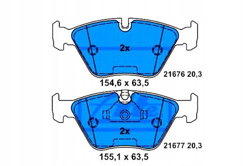KLOCKI HAM PRZOD BMW 5 E39 95-03 ATE na Arena.pl