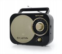 Muse | Przenośne radio | M-055RB | AUX in | Czarny/złoty