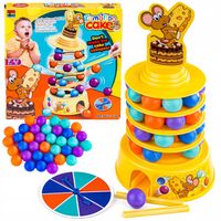 GRA ZRĘCZNOŚCIOWA Myszka Na Torcie Bierki Piłeczki