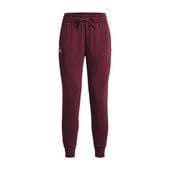 Spodnie treningowe damskie Under Armour Rival Fleece dark maroon/white L