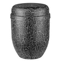 Czarna metalowa urna kremacyjna na prochy dorosłych