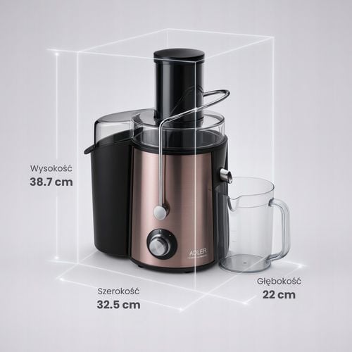 SOKOWIRÓWKA WYSOKOOBROTOWA WYCISKARKA 2000W do owoców i warzyw Duży na Arena.pl