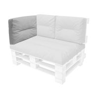 Poduszka oparciowa "Flora" 59x45 cm wodoodporna do mebli z palet, popielaty