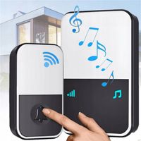 DZWONEK BEZPRZEWODOWY ZASIĘG 300M NA BATERIE WODOODPORNY IP44