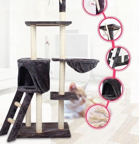 Drapak dla kota drzewo legowisko Domek 138cm F014 na Arena.pl